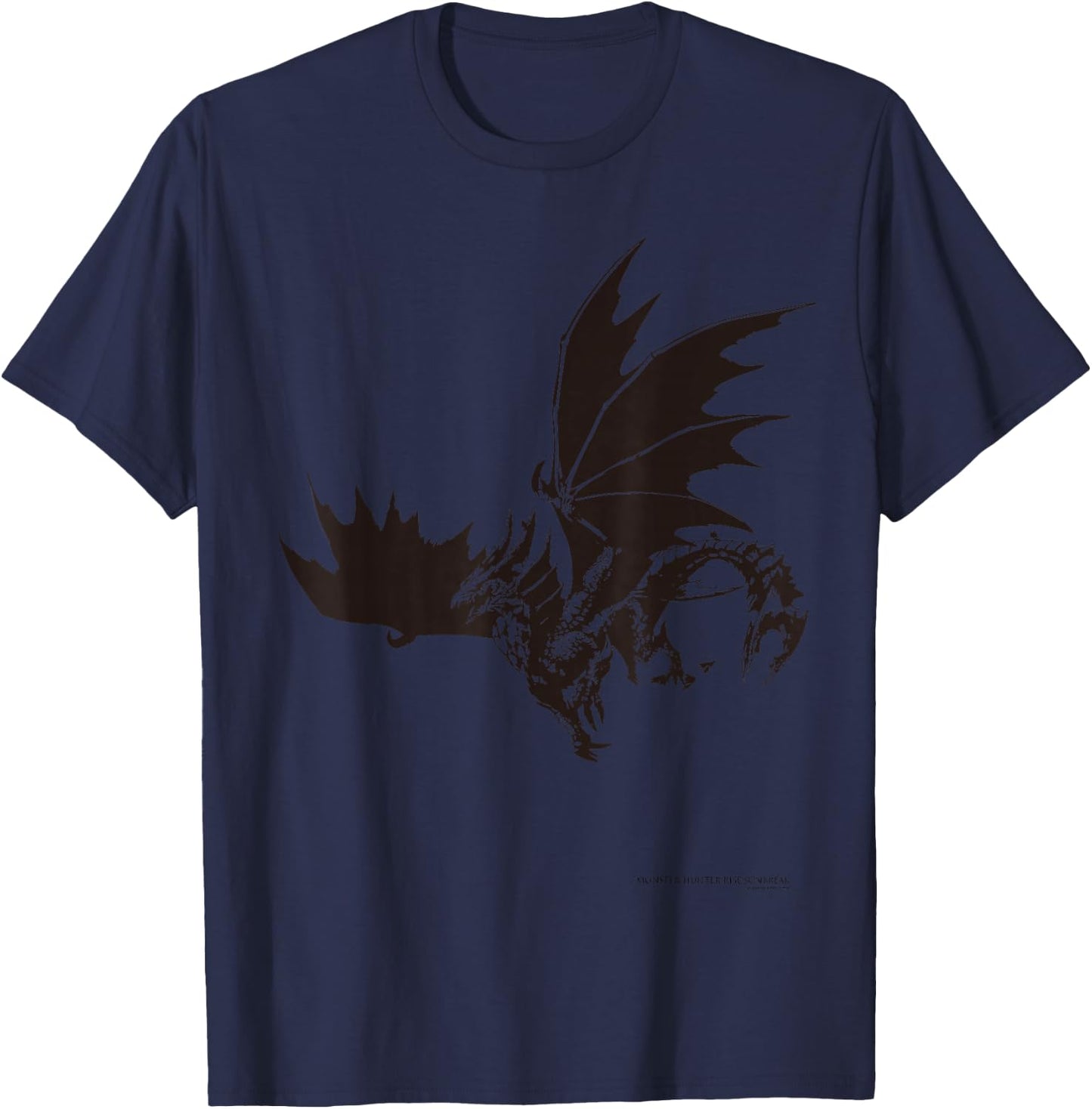 MONSTER HUNTER RISE：SUNBREAK Malzeno illustration T-Shirt - T-Shirt | Navy