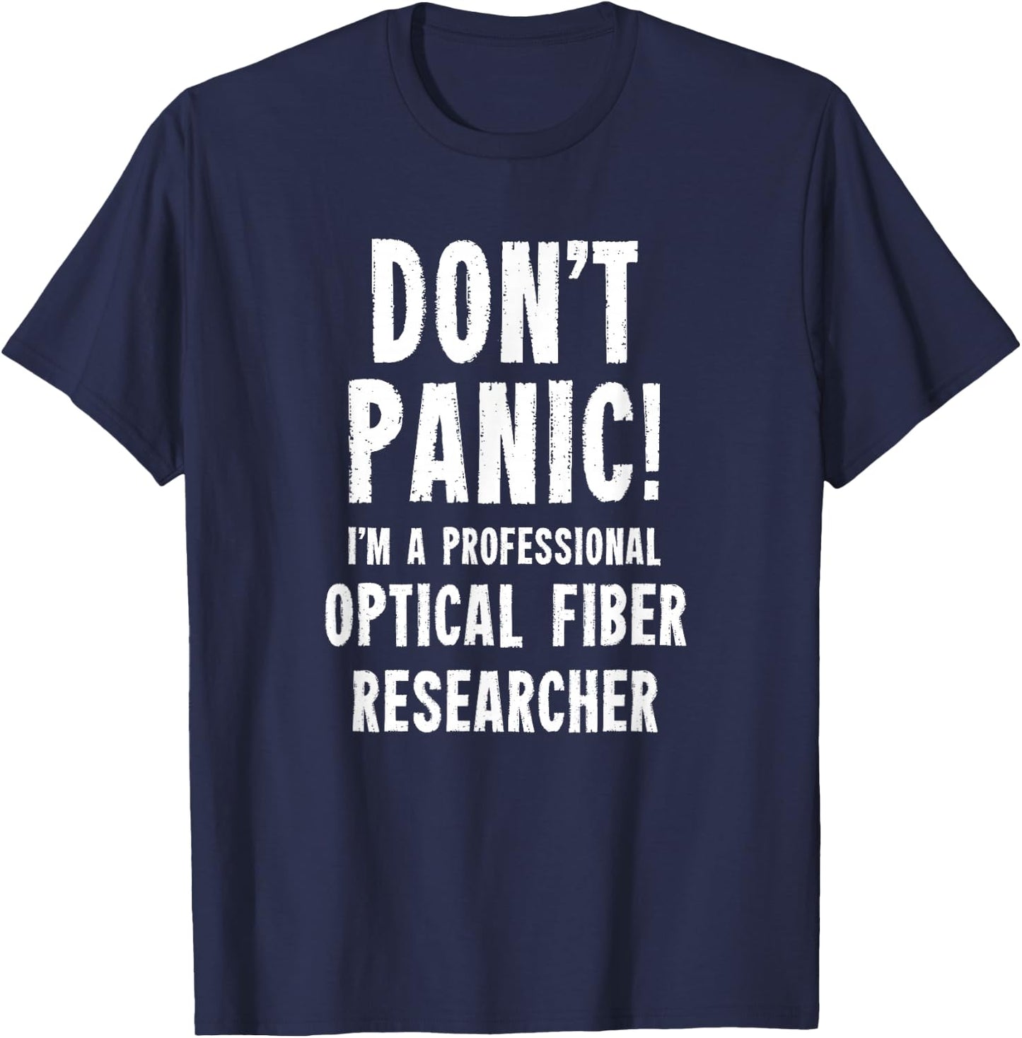 Fiber Optic Researcher T-Shirt - T-Shirt | Navy