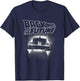 Back to The Future Delorean Fliegt Davon T-Shirt - T-Shirt | Navy