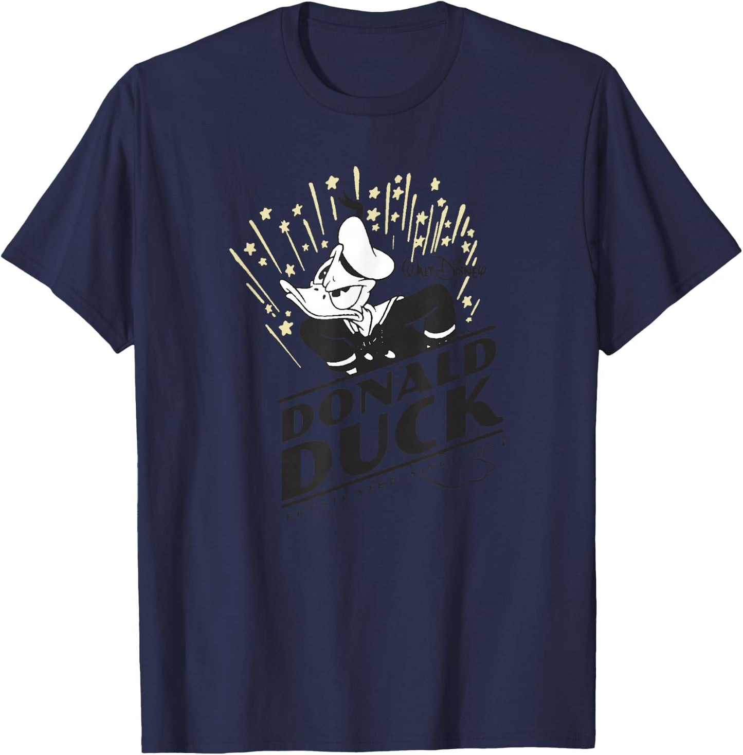 Disney Mickey And Friends Donald Duck Frustrated 1934 Logo T-Shirt - T-Shirt | Navy