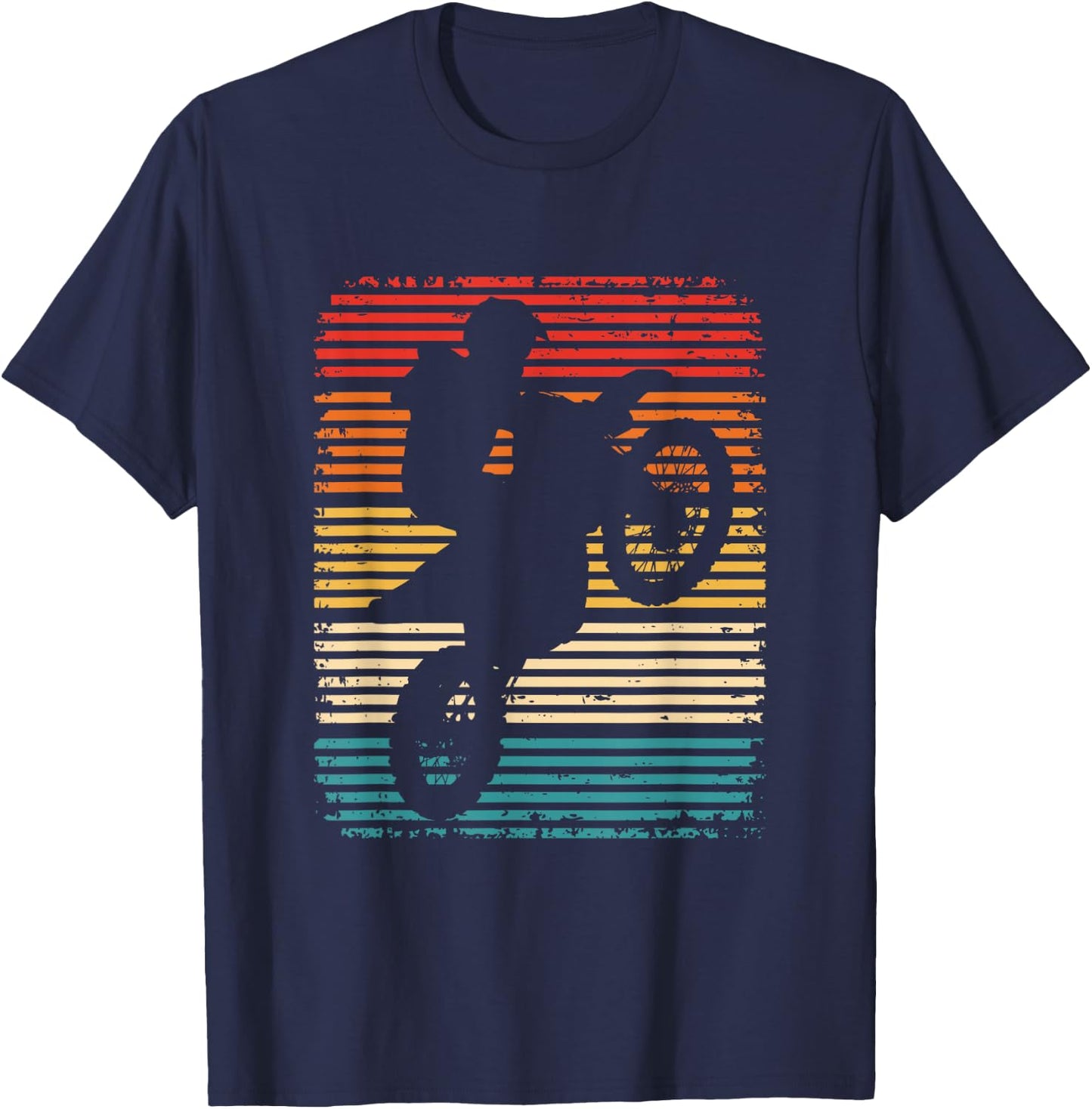 Dirt Bike Enduro Kids Boys Supermoto Motocross , black T-Shirt - T-Shirt | Navy