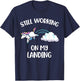 Still Working On My Landing Injury Broken Arm Cute Unicorn T-Shirt - T-Shirt | Navy