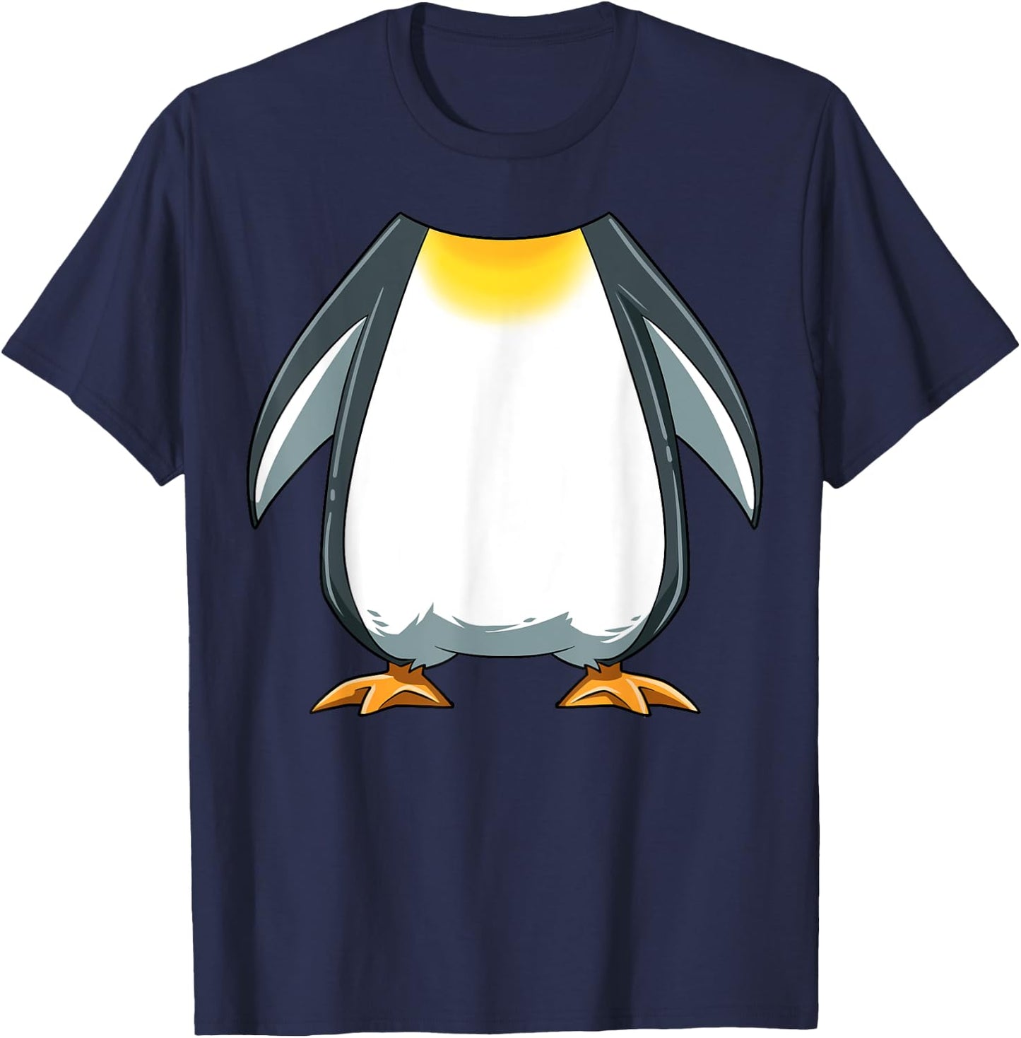 Funny Penguin Costume Penguin Body Headless Penguin Costume T-Shirt - T-Shirt | Navy