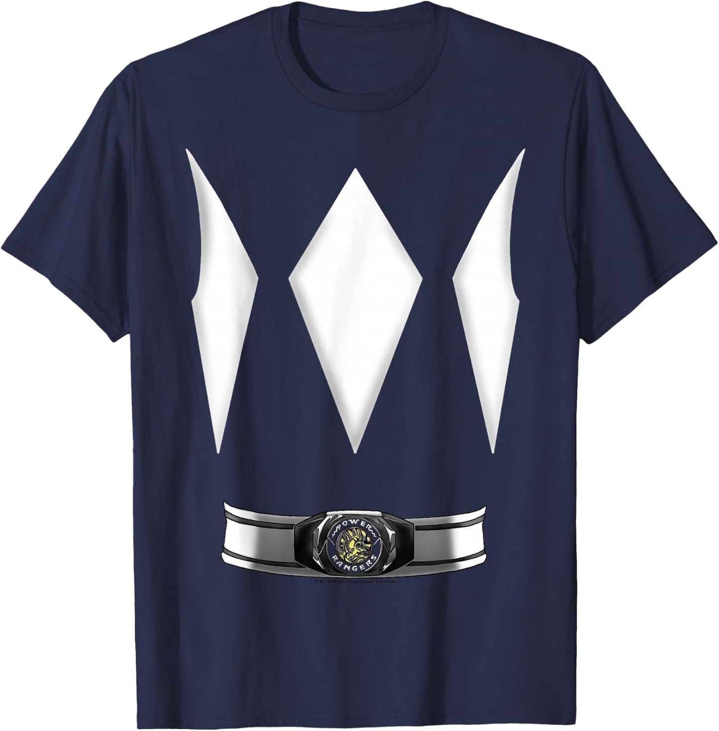 Power Rangers Halloween Blue Ranger Costume T-Shirt - T-Shirt | Navy
