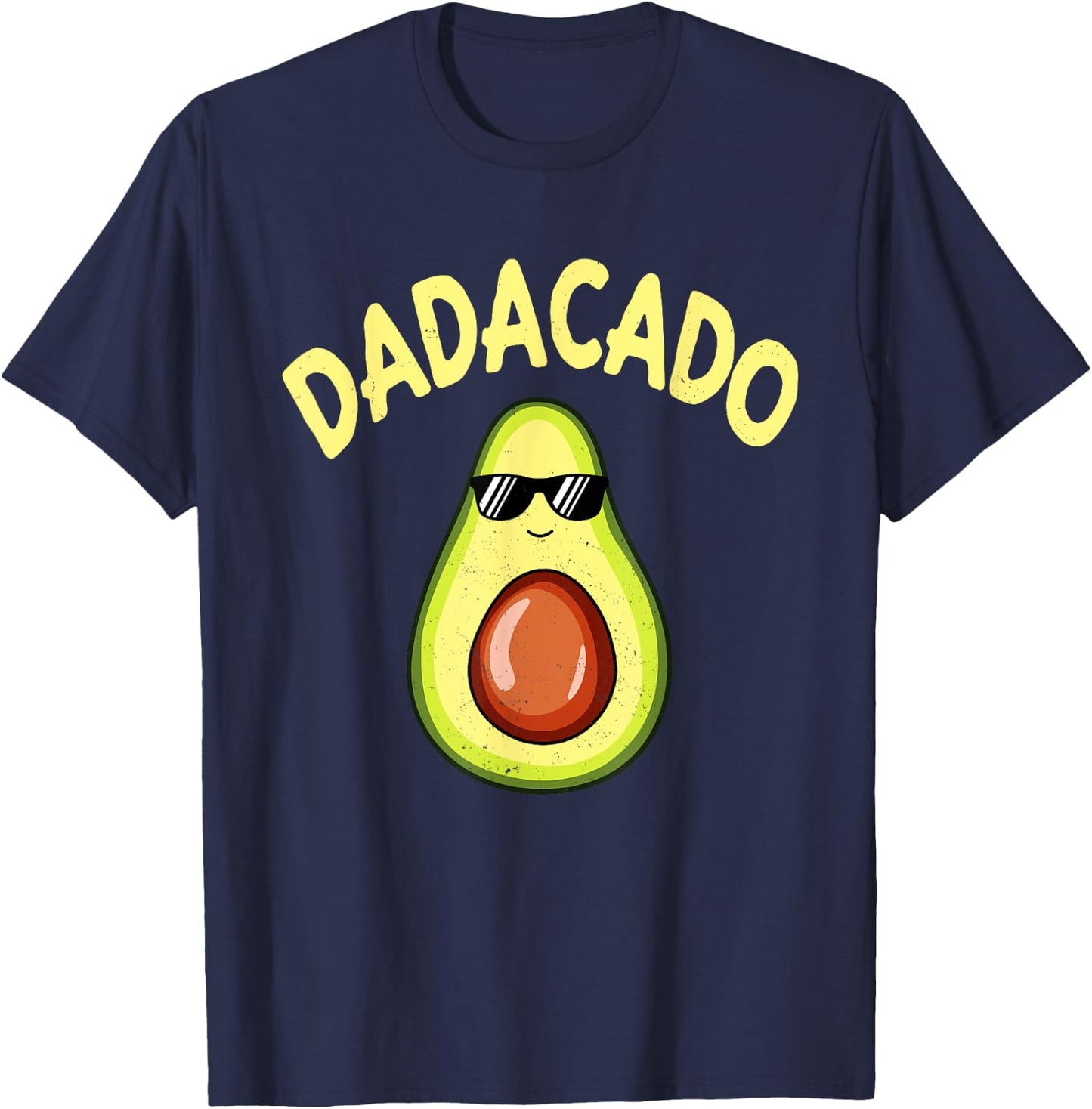 Dadacado Funny Avocado Lover Dad Father's Day Daddy Papa T-Shirt - T-Shirt | Navy