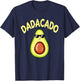 Dadacado Funny Avocado Lover Dad Father's Day Daddy Papa T-Shirt - T-Shirt | Navy