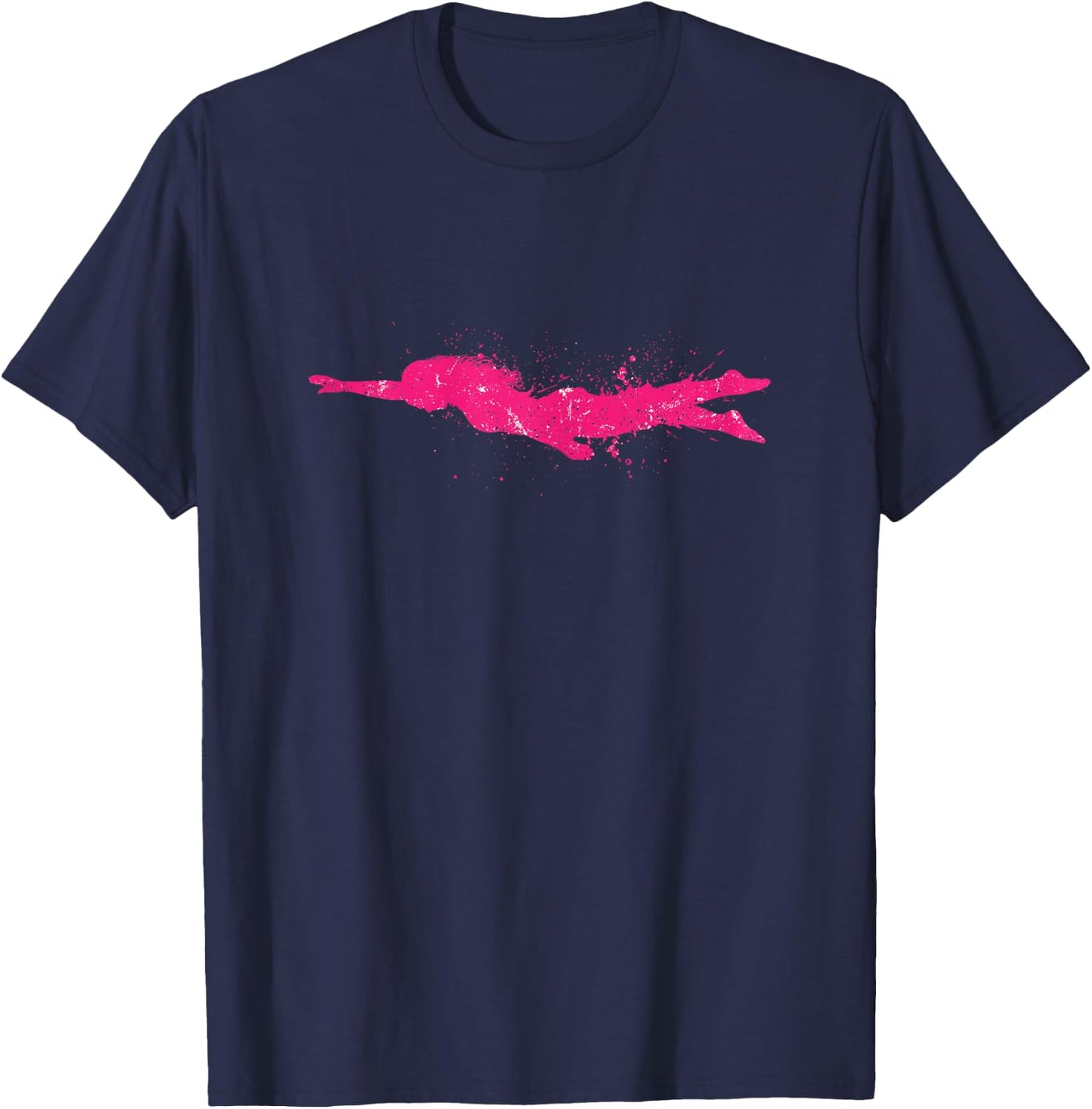 Swimmer Splash Swimming Teacher Water Sports Women's Girls' , black T-Shirt - T-Shirt | Navy