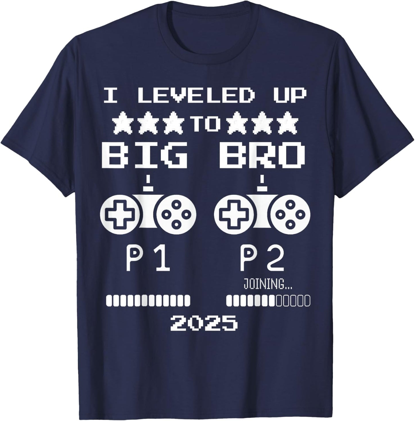 Video Game Promoted to Big Brother Loading 2025 Kids Shirt T-Shirt - T-Shirt | Navy