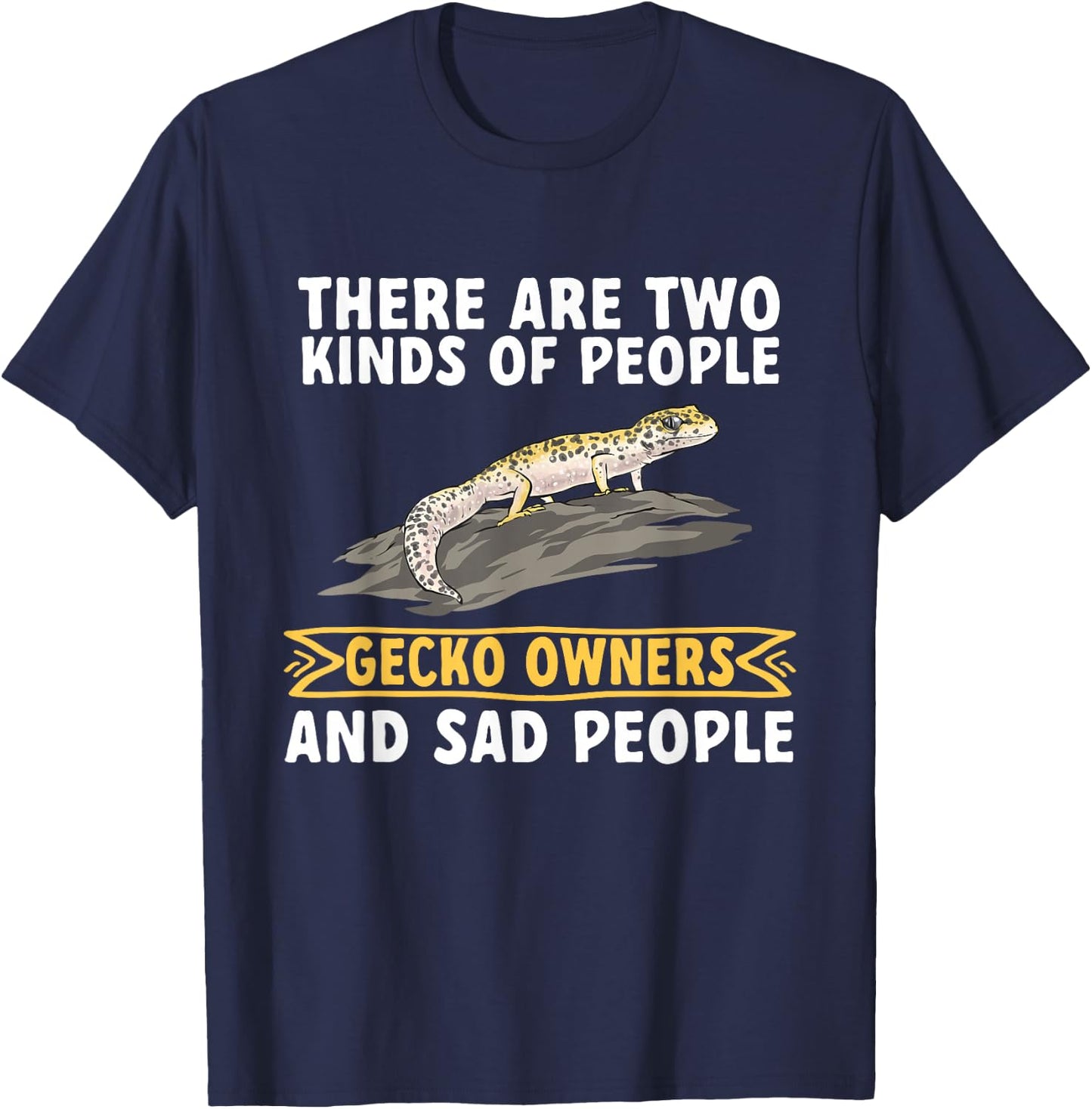 Leopard Gecko Reptile Pet Gecko Leopard Gecko T-Shirt - T-Shirt | Navy