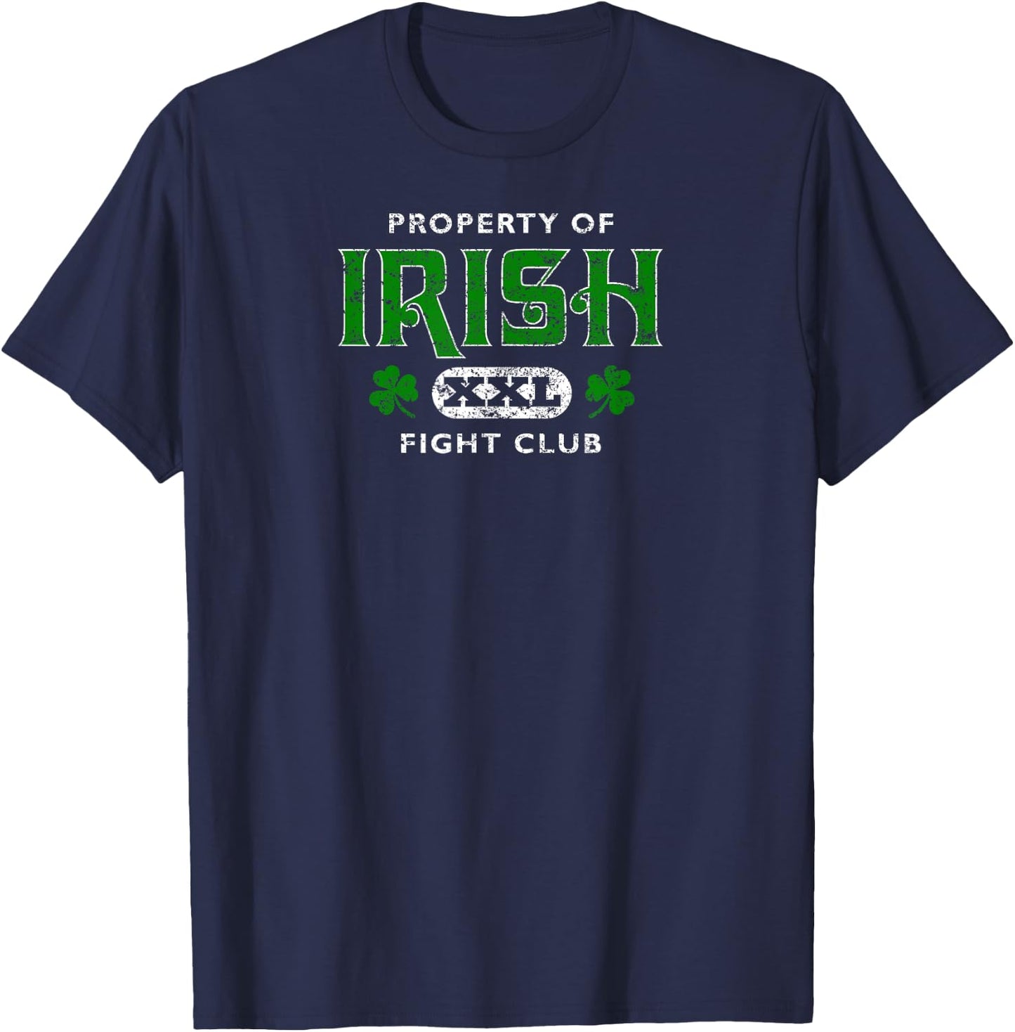 Property of Irish Fight Club XXL T-Shirt - T-Shirt | Navy