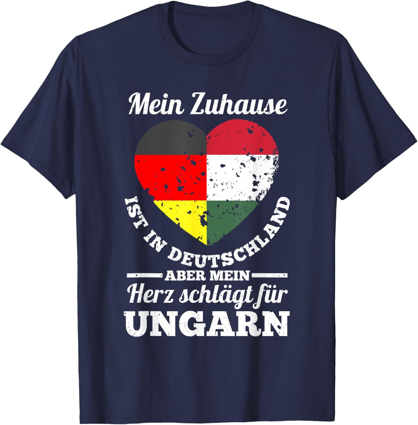 Magyaren Deutschland Ungarn T-Shirt - T-Shirt | Navy