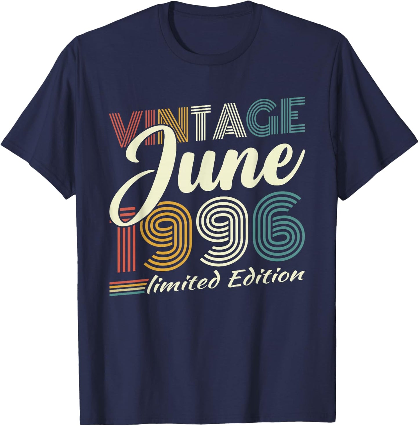 Vintage Juin 1996 Cadeau Anniversaire 30 Ans Hommes Femmes T-Shirt - T-Shirt | Navy