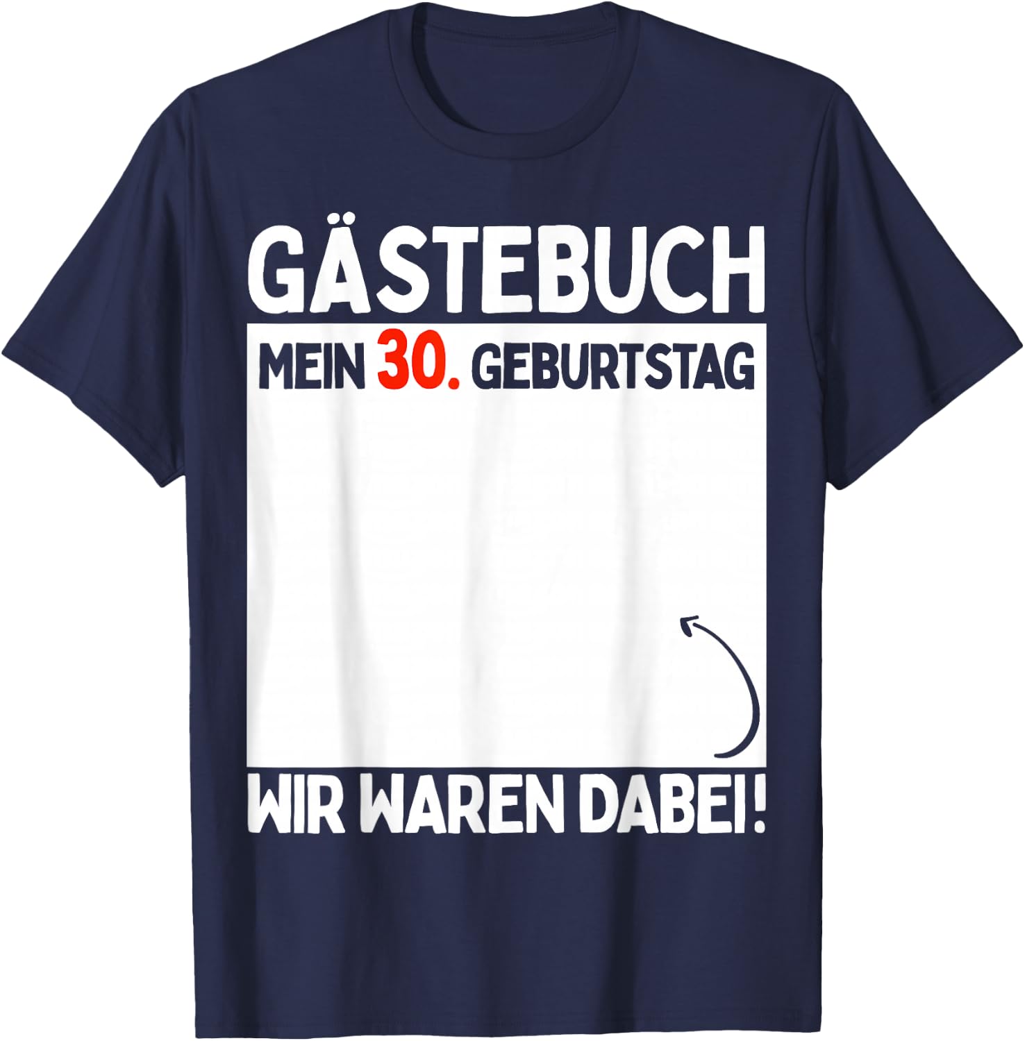 30th Birthday Man Woman 30 Years 1994 Decorative Funny Gift , black T-Shirt - T-Shirt | Navy