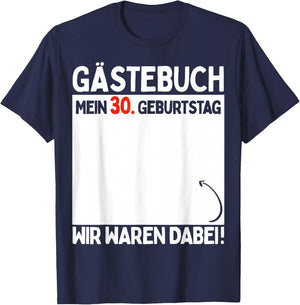 30th Birthday Man Woman 30 Years 1994 Decorative Funny Gift , black T-Shirt - T-Shirt | Navy