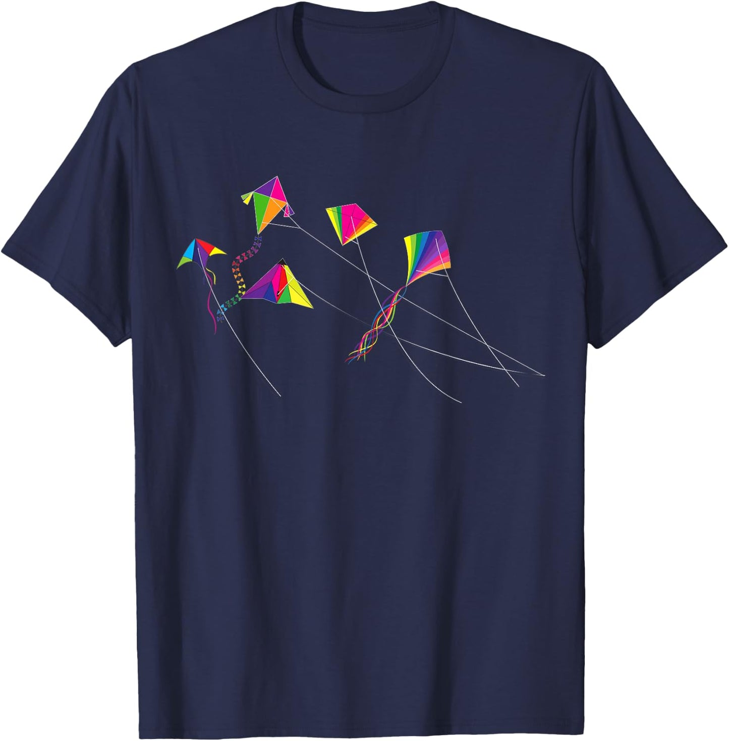 Kite Flying Kite Flyer Flying Wind Kites T-Shirt - T-Shirt | Navy