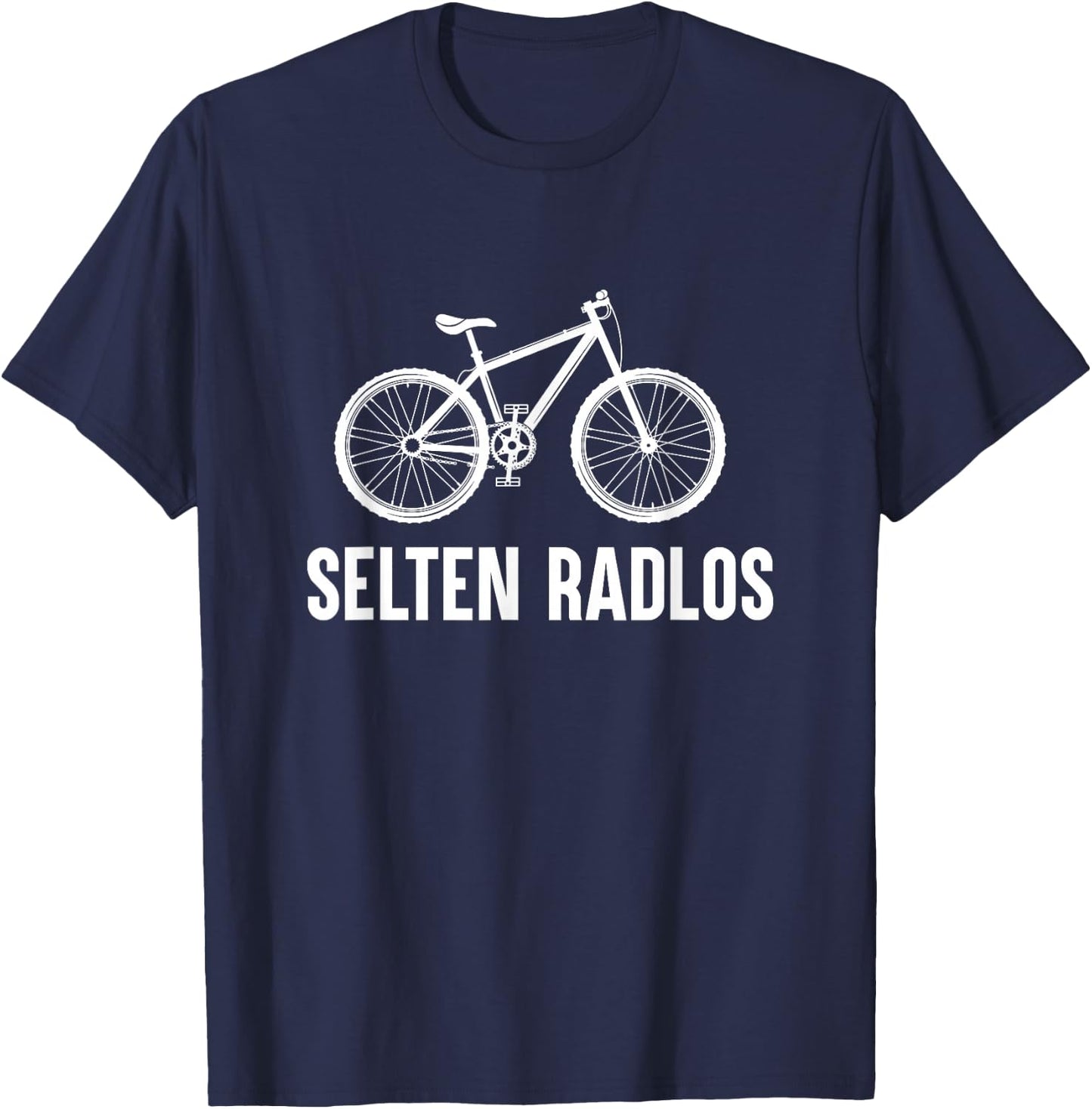 Rare Radlos Bicycle Cycling Road Bike E-Bike Mountain Bike , black T-Shirt - T-Shirt | Navy