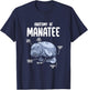 Anatomy of Manatee Funny Sea Animal Chubby Manatee Lovers T-Shirt - T-Shirt | Navy