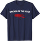 Fuuny Crawfish Chicken of the Ditch Crayfish Cajun Joke T-Shirt - T-Shirt | Navy