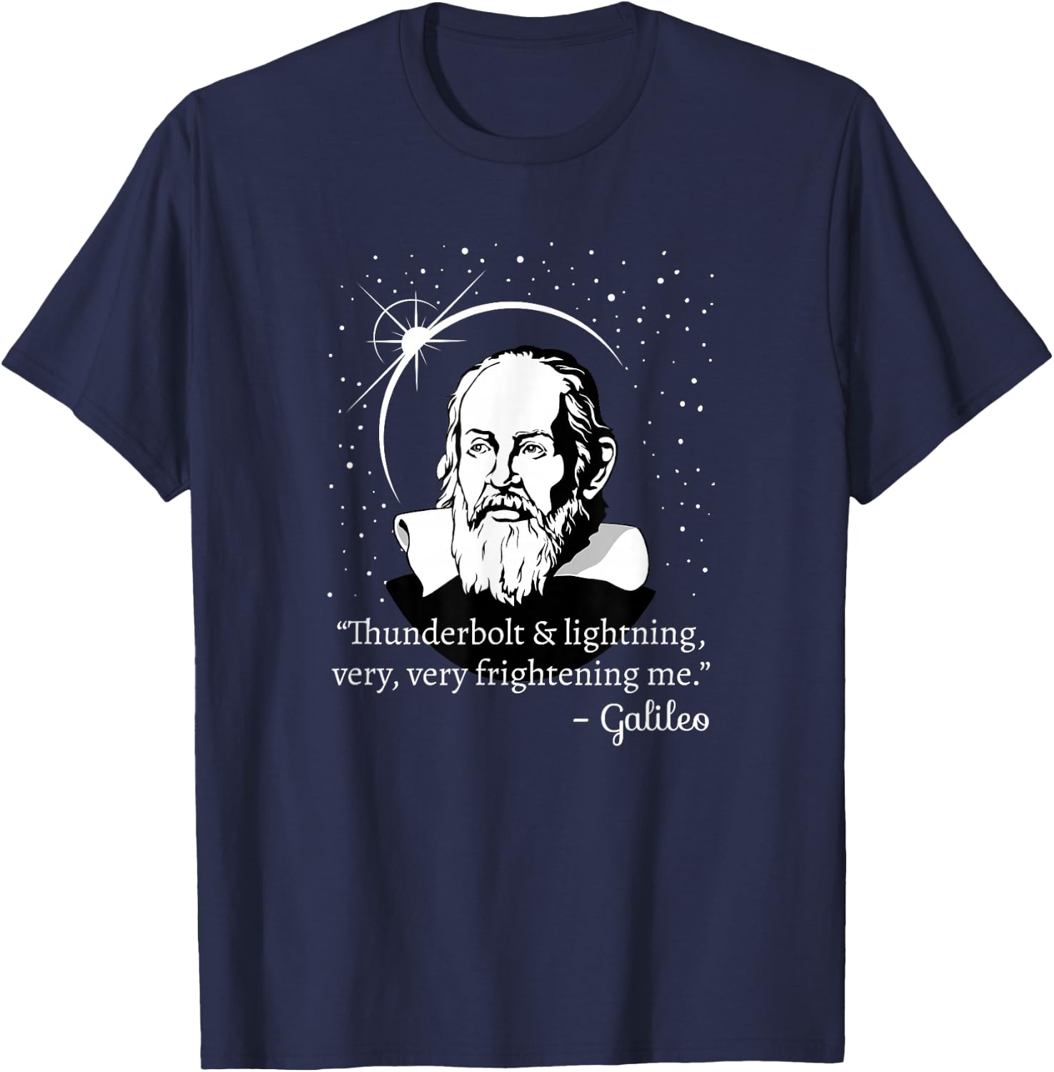 Thunderbolt and Lightning Galileo - Science Gift T-Shirt - T-Shirt | Navy