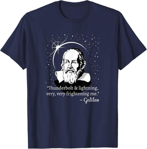 Thunderbolt and Lightning Galileo - Science Gift T-Shirt - T-Shirt | Navy