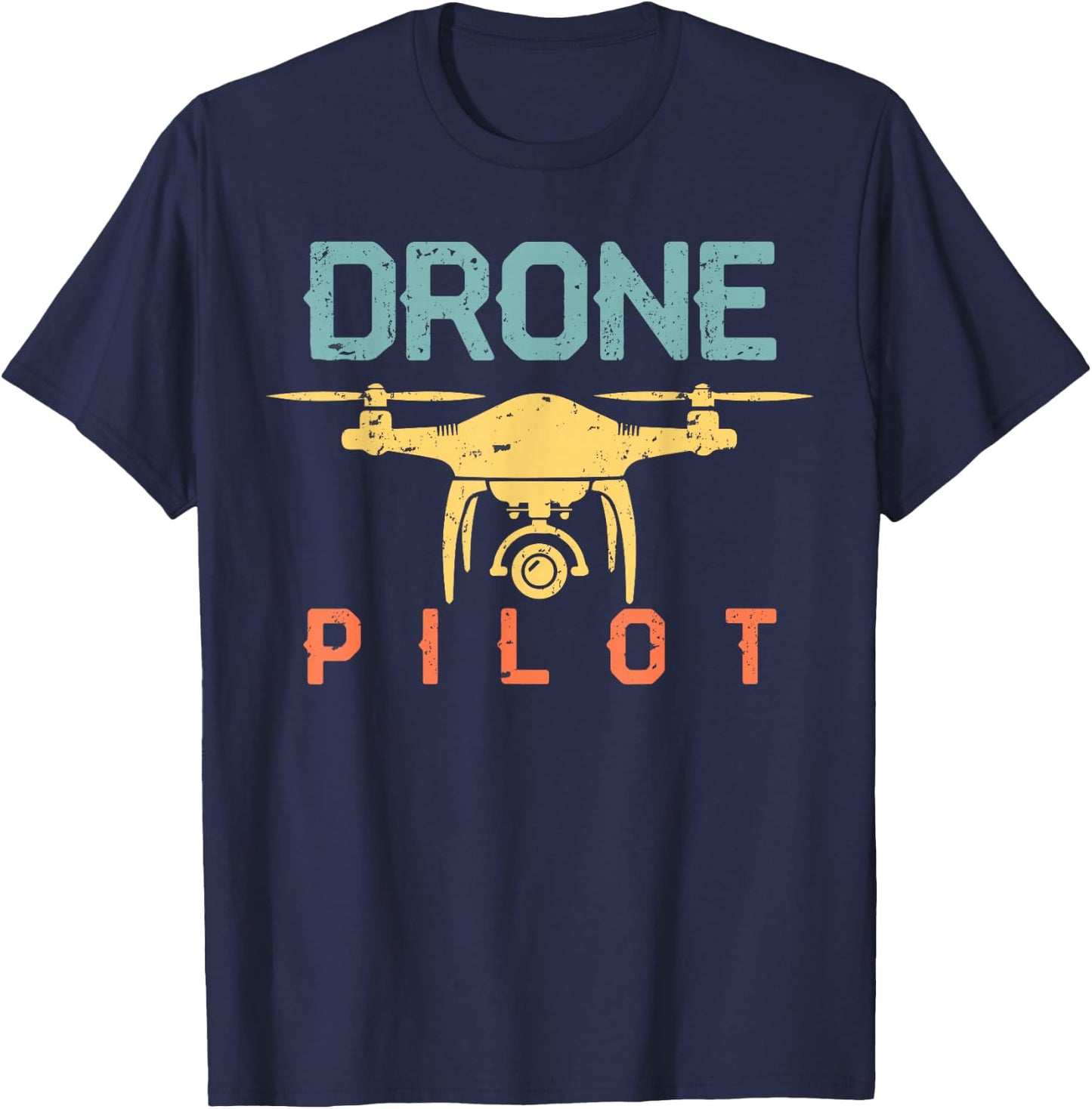Drone Pilot , black T-Shirt - T-Shirt | Navy