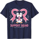 Support Squad Penguin Breast Cancer Awareness Pink Ribbon T-Shirt - T-Shirt | Navy