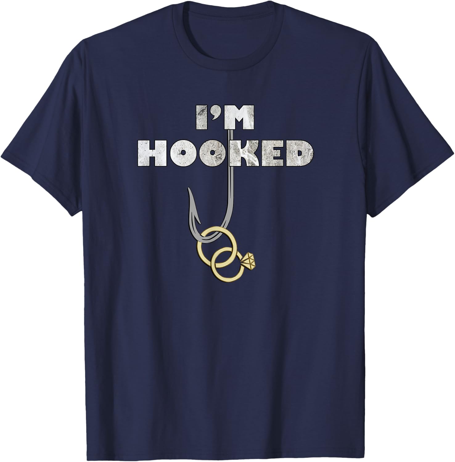 Groom or Brides Fishing Quote Bachelorette & Bachelor Party T-Shirt - T-Shirt | Navy