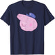 Peppa Pig Grandpa Pig Face , black T-Shirt - T-Shirt | Navy