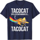 Taco Cat Spelled Backwards Palindrome - Funny Cat Men Women Kids T-Shirt - T-Shirt | Navy