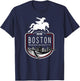 Historical Boston Massachusetts New England Souvenir T-Shirt - T-Shirt | Navy