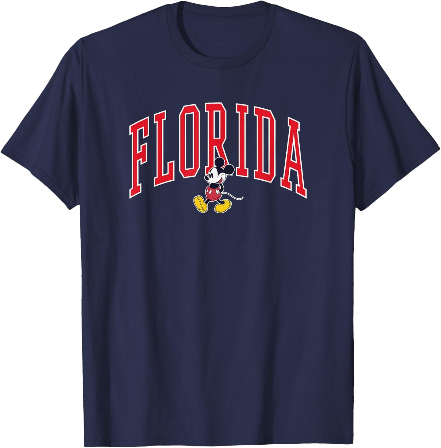 Disney Mickey Mouse Florida Red T-Shirt - T-Shirt | Navy