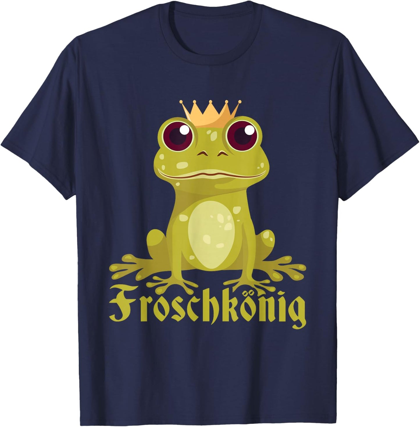Frog King Carnival Costume Frogs Fancy Dress Men's , black T-Shirt - T-Shirt | Navy