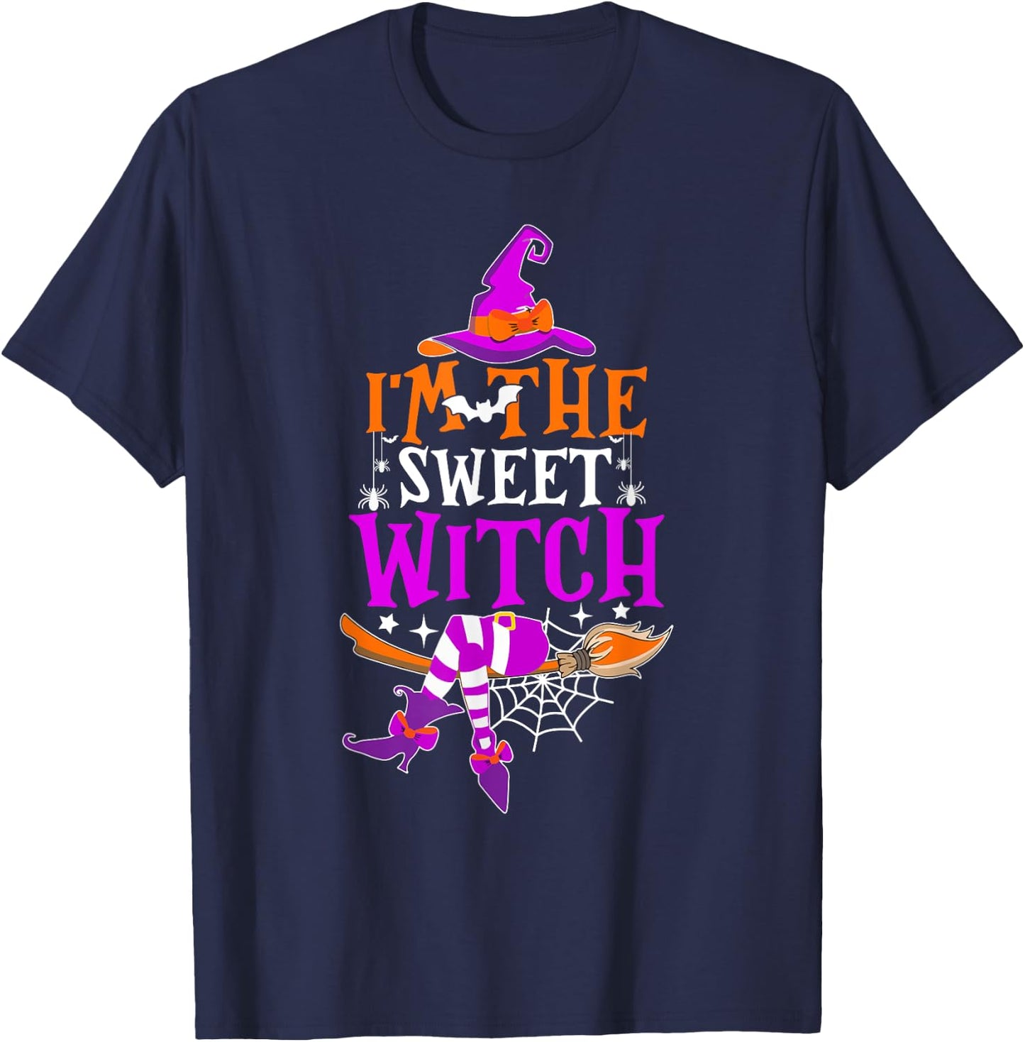 I'm The Sweet Witch Shirt Funny Witch Halloween Costume T-Shirt - T-Shirt | Navy