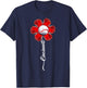 Funny Flower Baseball Lovers Men Women Boy T-Shirt - T-Shirt | Navy