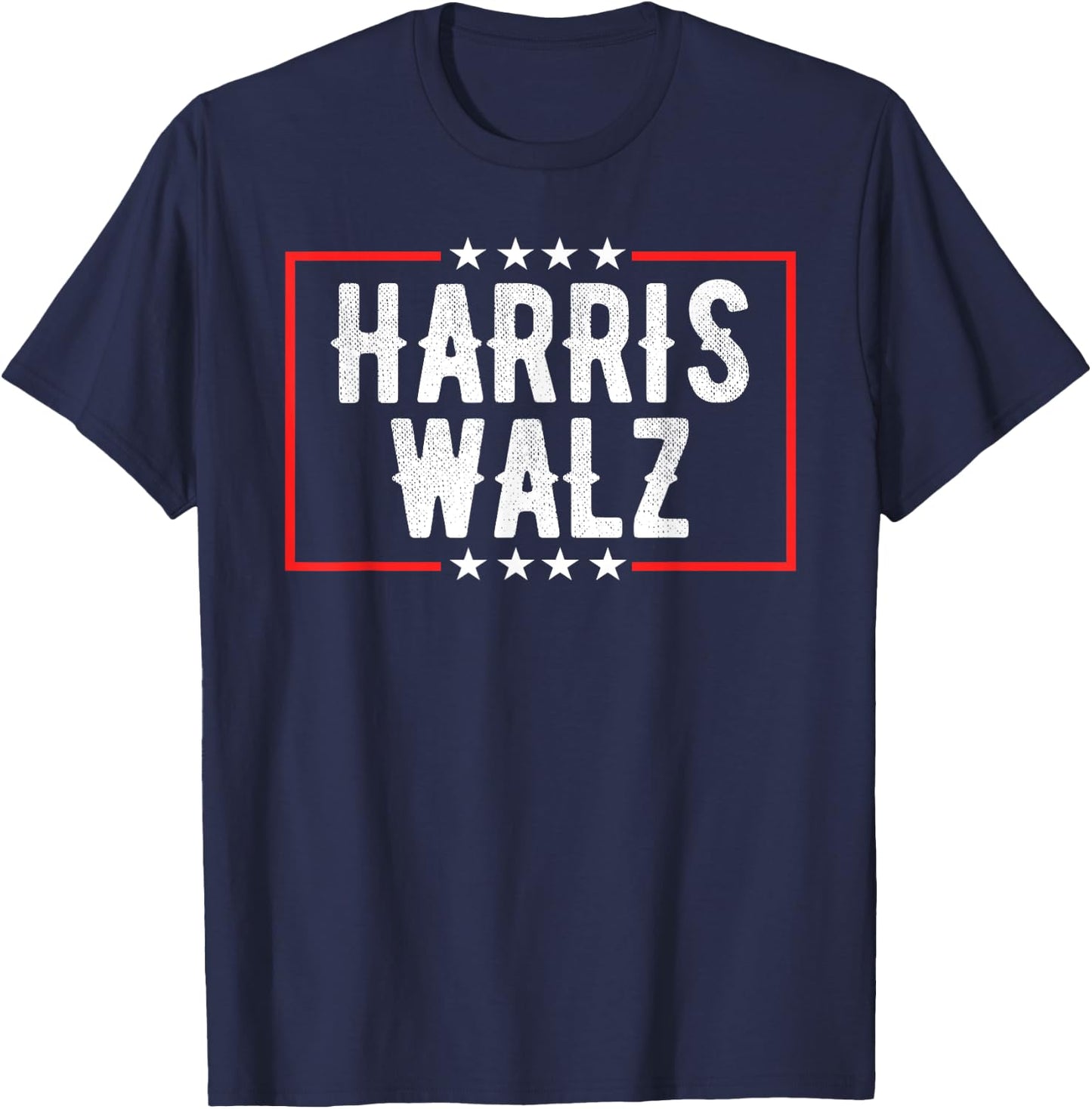 Blue Harris Walz 2024 Harris Waltz 2024 T-Shirt - T-Shirt | Navy