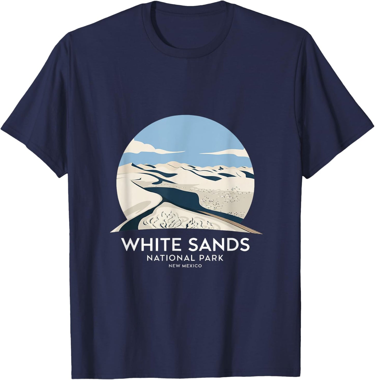 White Sands National Park New Mexico T-Shirt - T-Shirt | Navy