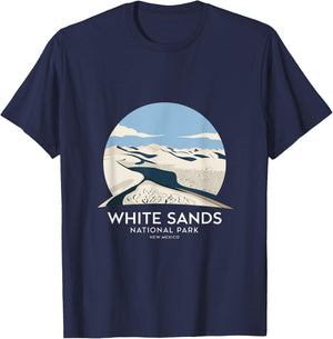 White Sands National Park New Mexico T-Shirt - T-Shirt | Navy