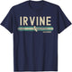 Irvine CA | California | Travel & 80s Style T-Shirt - T-Shirt | Navy
