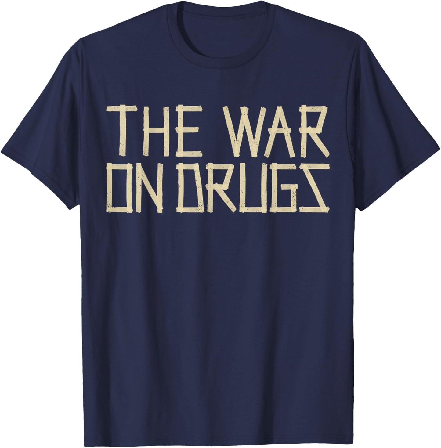 Vintage War On Drugs Retro Cassette Rock 90s Musician T-Shirt - T-Shirt | Navy