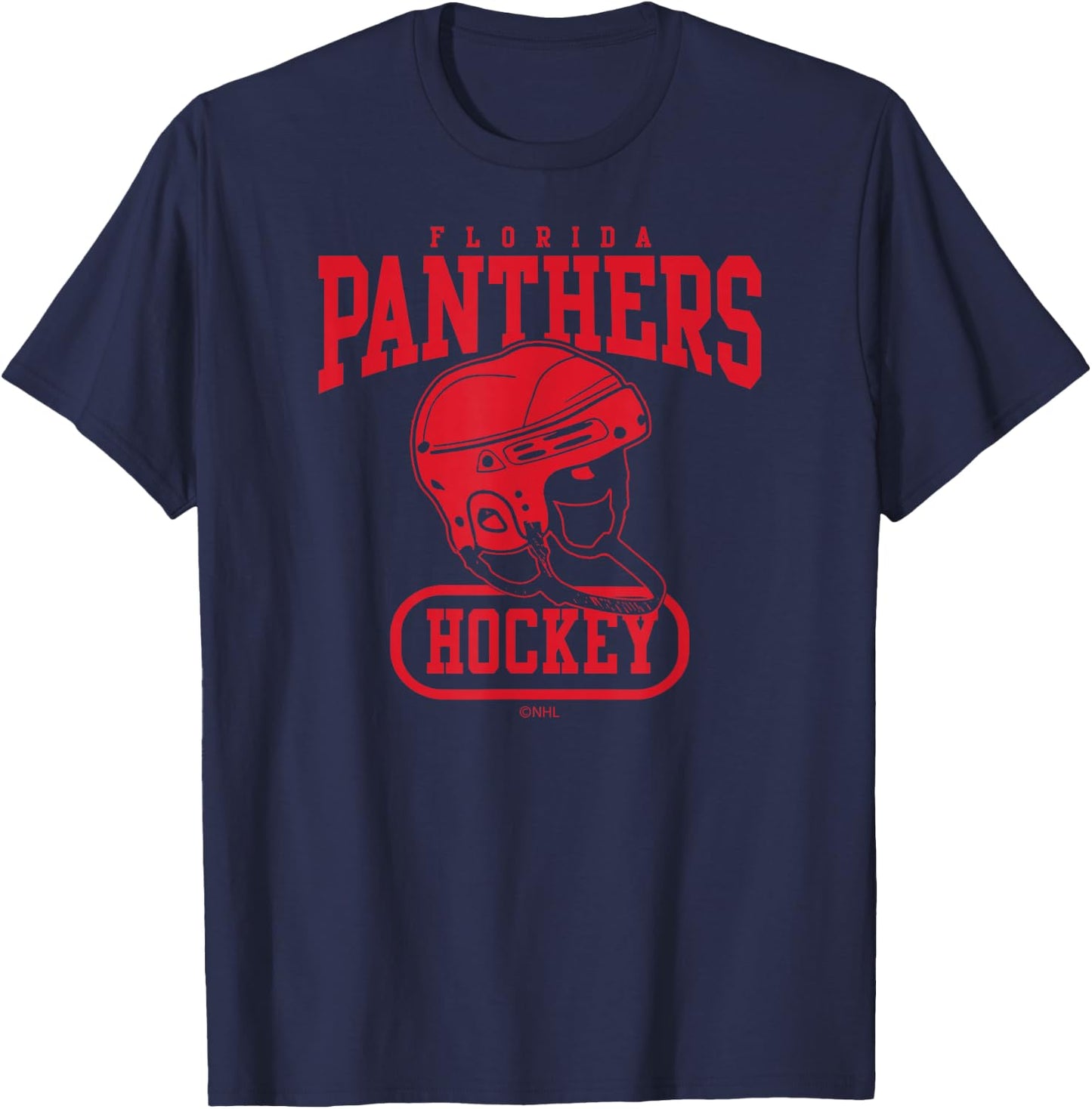 Florida Panthers Helmet Navy Officially Licensed T-Shirt - T-Shirt | Navy