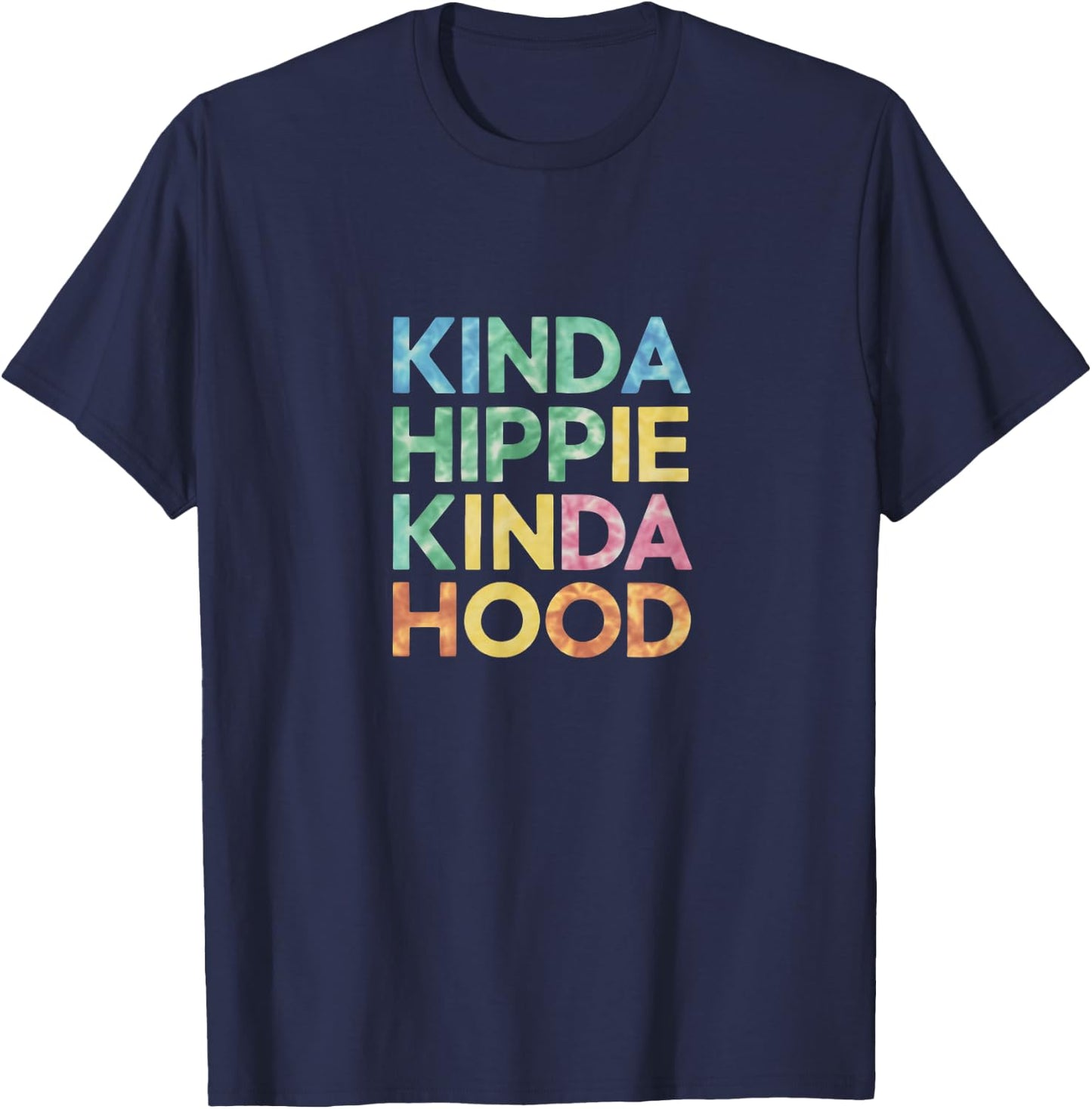 Hippie Kinda Hood T-Shirt - T-Shirt | Navy