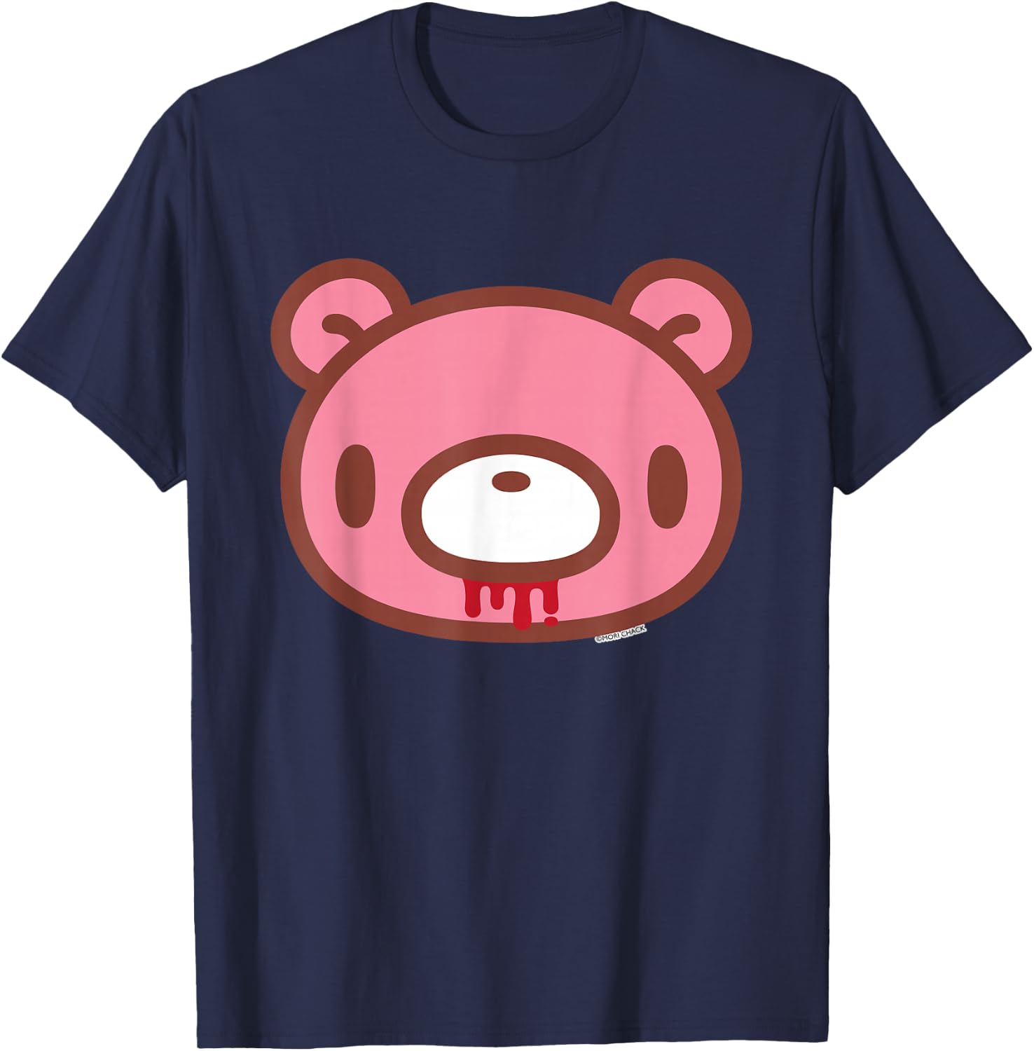 Gloomy Bear The Naughty Grizzly Classic Face Logo Anime T-Shirt - T-Shirt | Navy