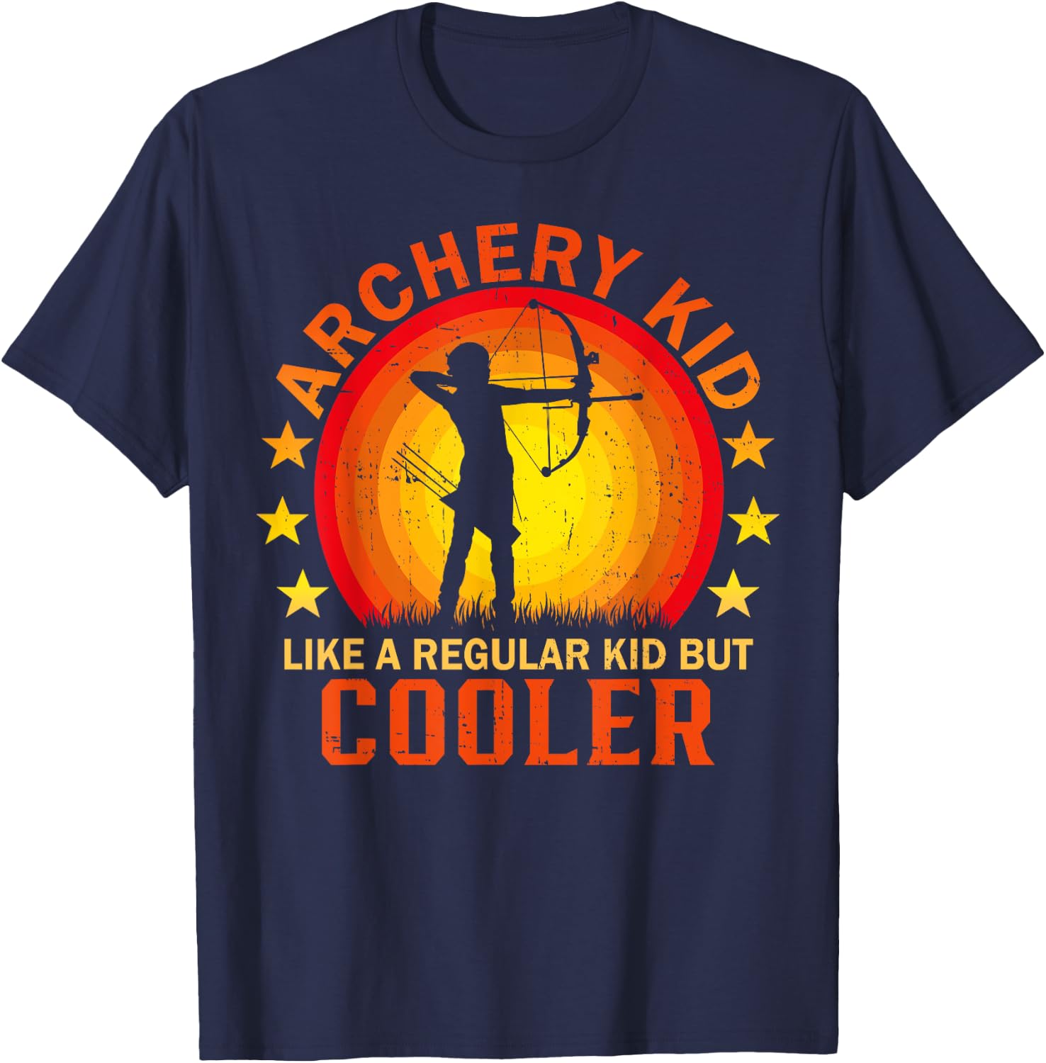 Archery Kid for Bow Hunting Kid Archer Youth Archery T-Shirt - T-Shirt | Navy