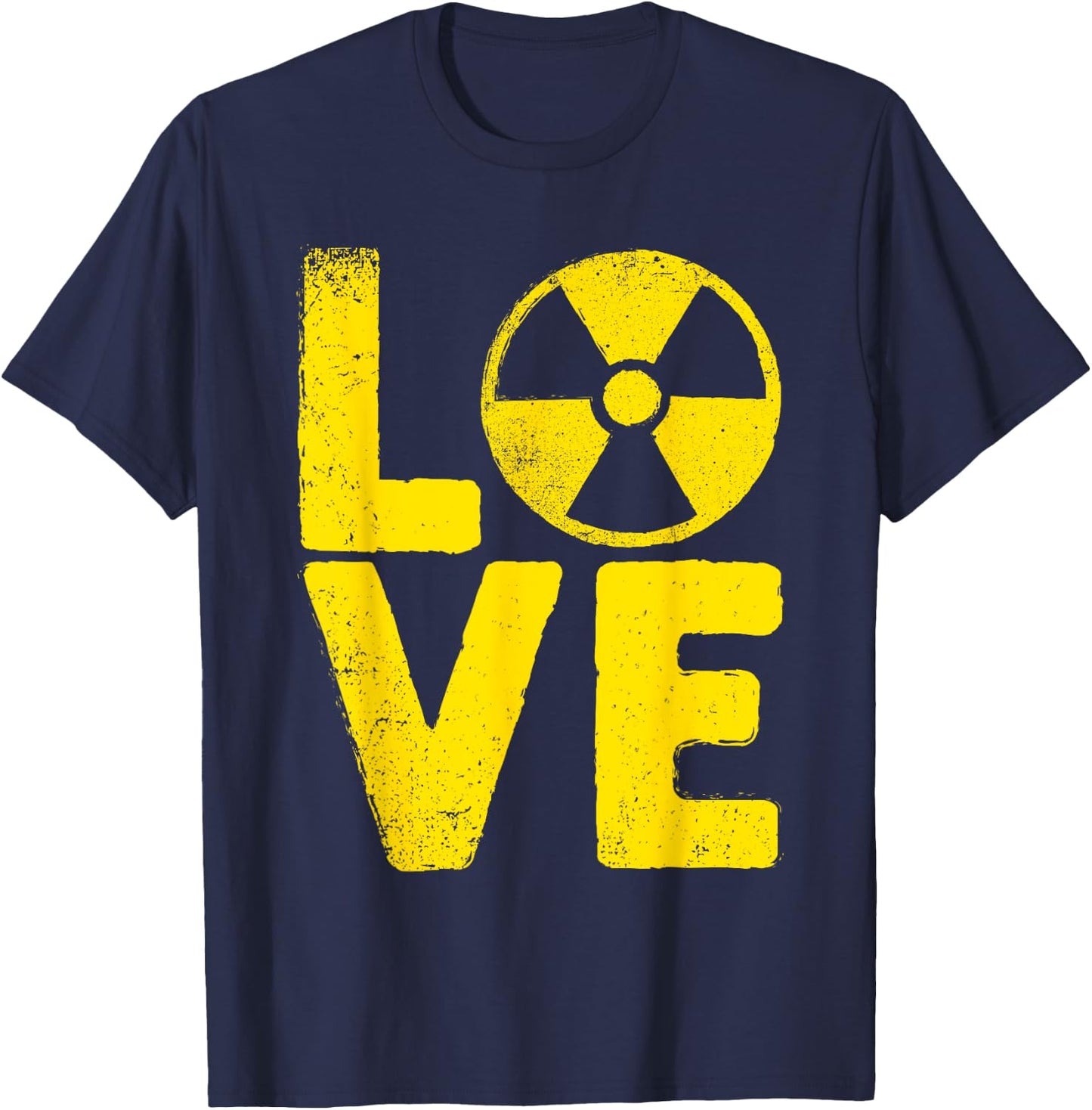 Funny Nuclear Men Women Radioactive Hazard Rad Tech Lovers T-Shirt - T-Shirt | Navy