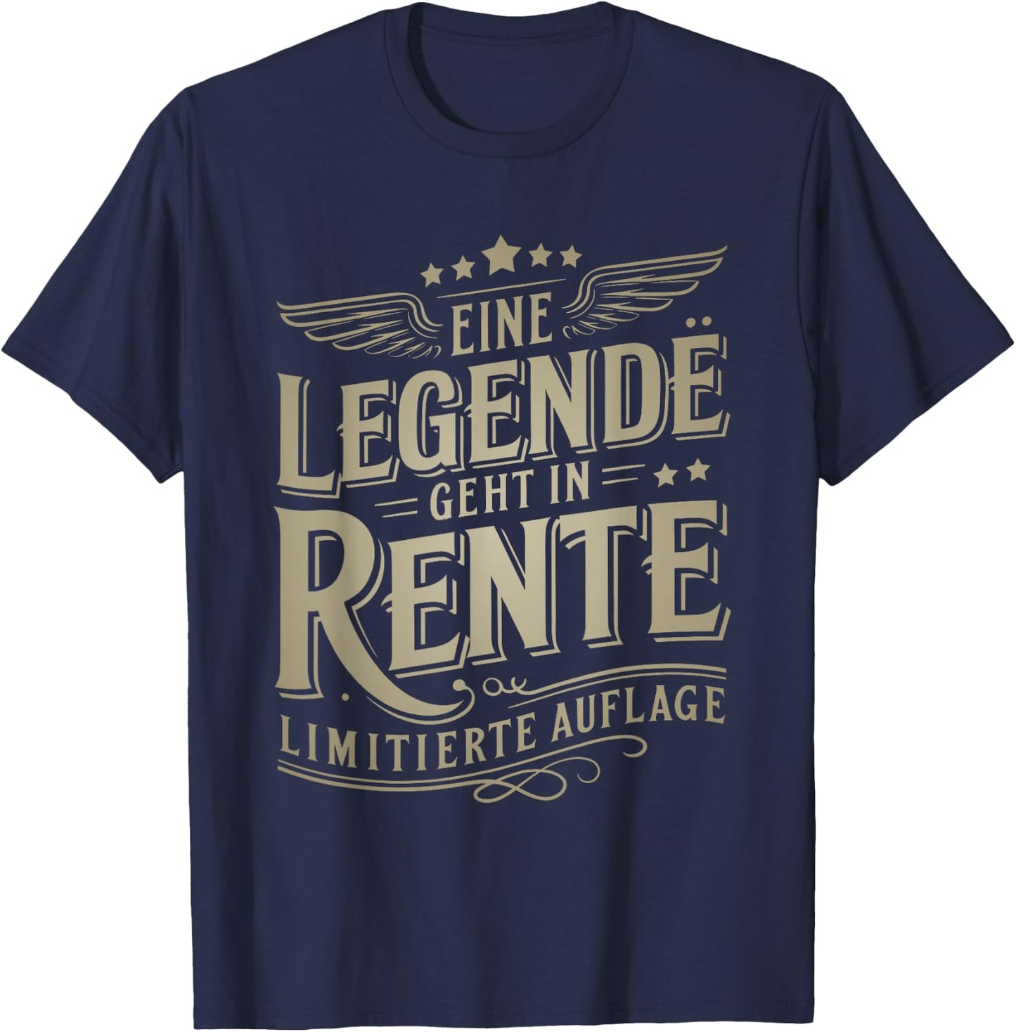 with Legendary Pensioners Sayings T-Shirt - T-Shirt | Navy