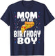 Pizza Birthday Party Mom of Boy Funny Matching Gift T-Shirt - T-Shirt | Navy