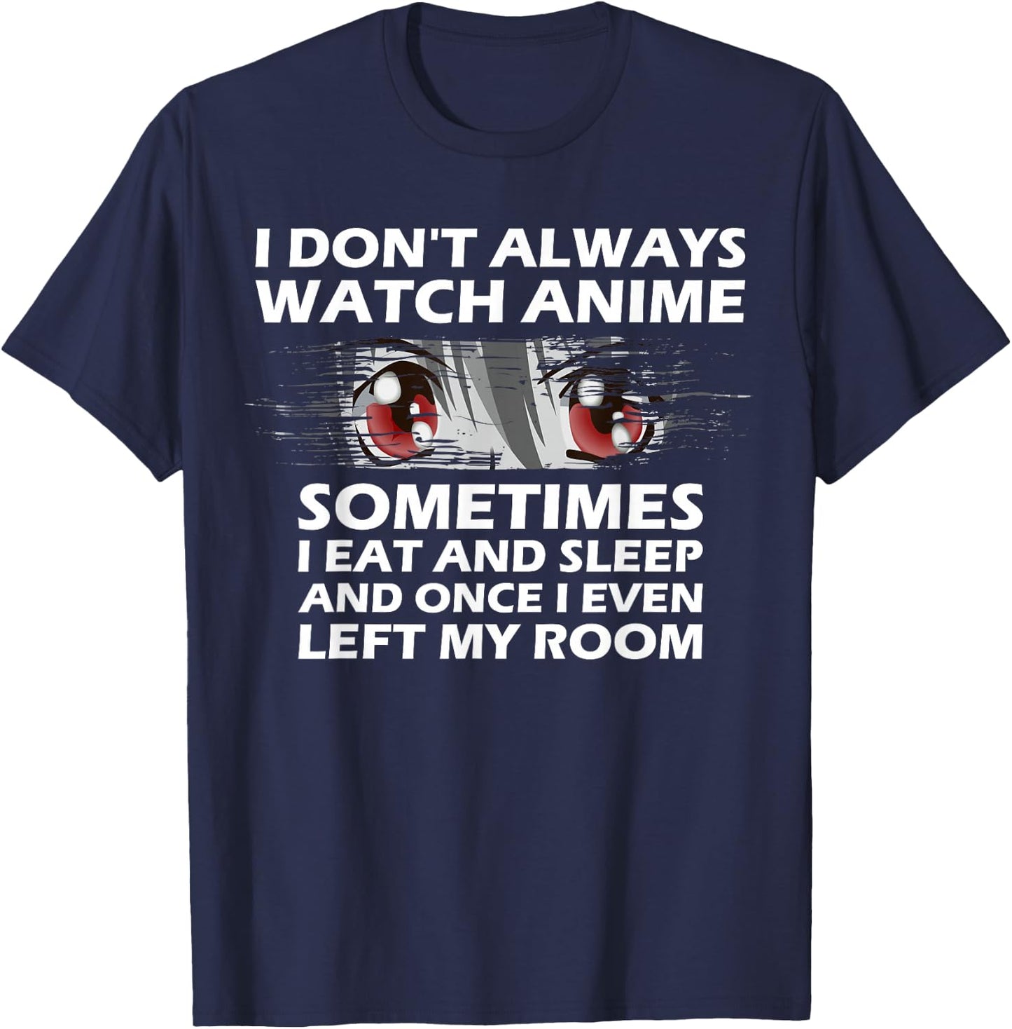 Anime Gift Teen Girls Women Boys Cute Anime Merch Lovers Small T-Shirt - T-Shirt | Navy