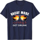 Retro Vacay Mode Most Likely To Get Drunk Summer Vacation T-Shirt - T-Shirt | Navy