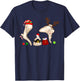 Christmas Ossicle Audiology Audiologist Student ENT Nurse T-Shirt - T-Shirt | Navy