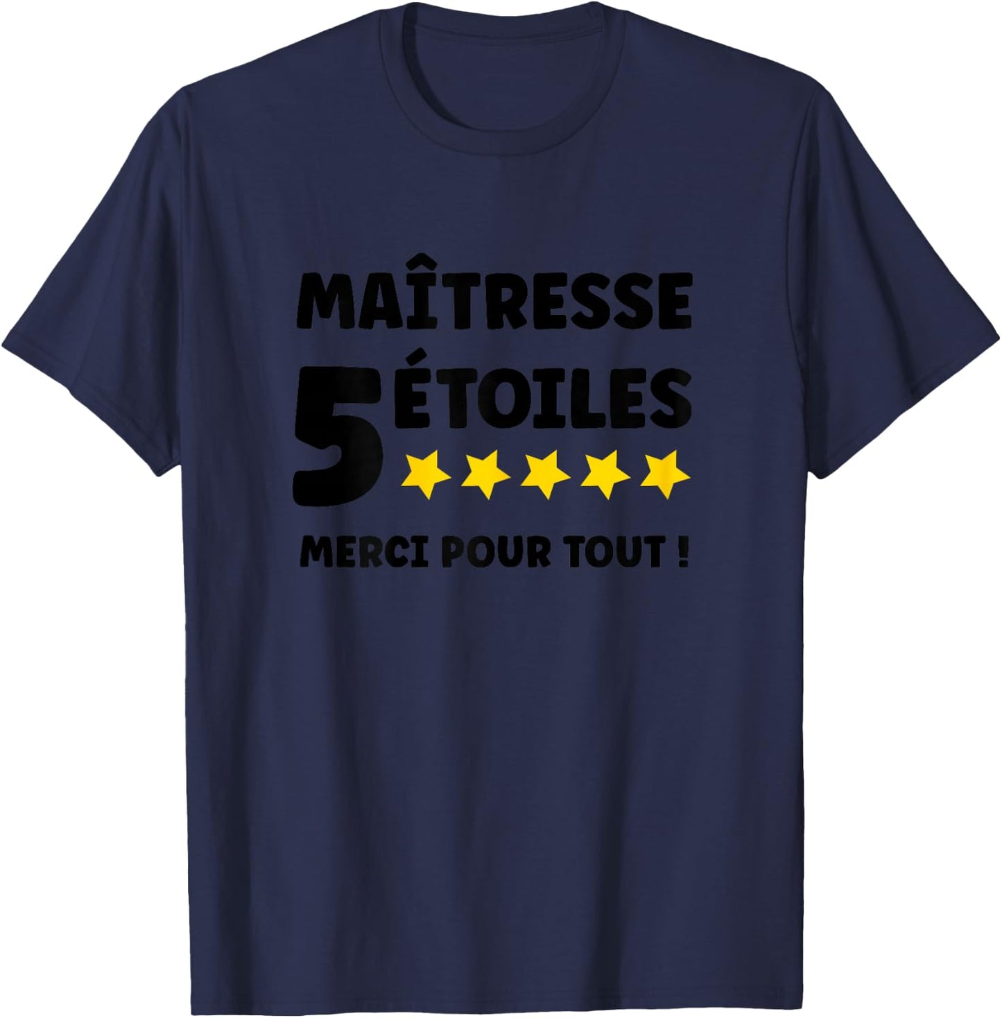 Humour Départ Enseignante école Merci Super maîtresse T-Shirt - T-Shirt | Navy